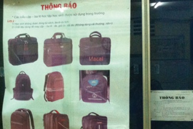 Điêu đứng vì “chuẩn” của trường
